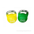 Wholesale gym pu coated kettlebell handle cast iron